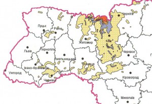 Strontium-90-Belastung in der West-Ukraine 1986 als Folge des Tschernobylunglücks