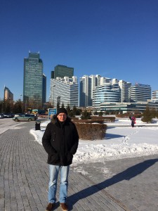 Gerald Praschl in der kasachischen Hauptstadt Astana, November 2015