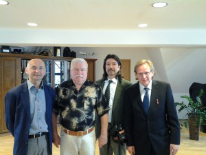 Interview mit Lech Walesa in Danzig 2012, mit Andrzej Stach und Fotograf Nikola Kuzmanic