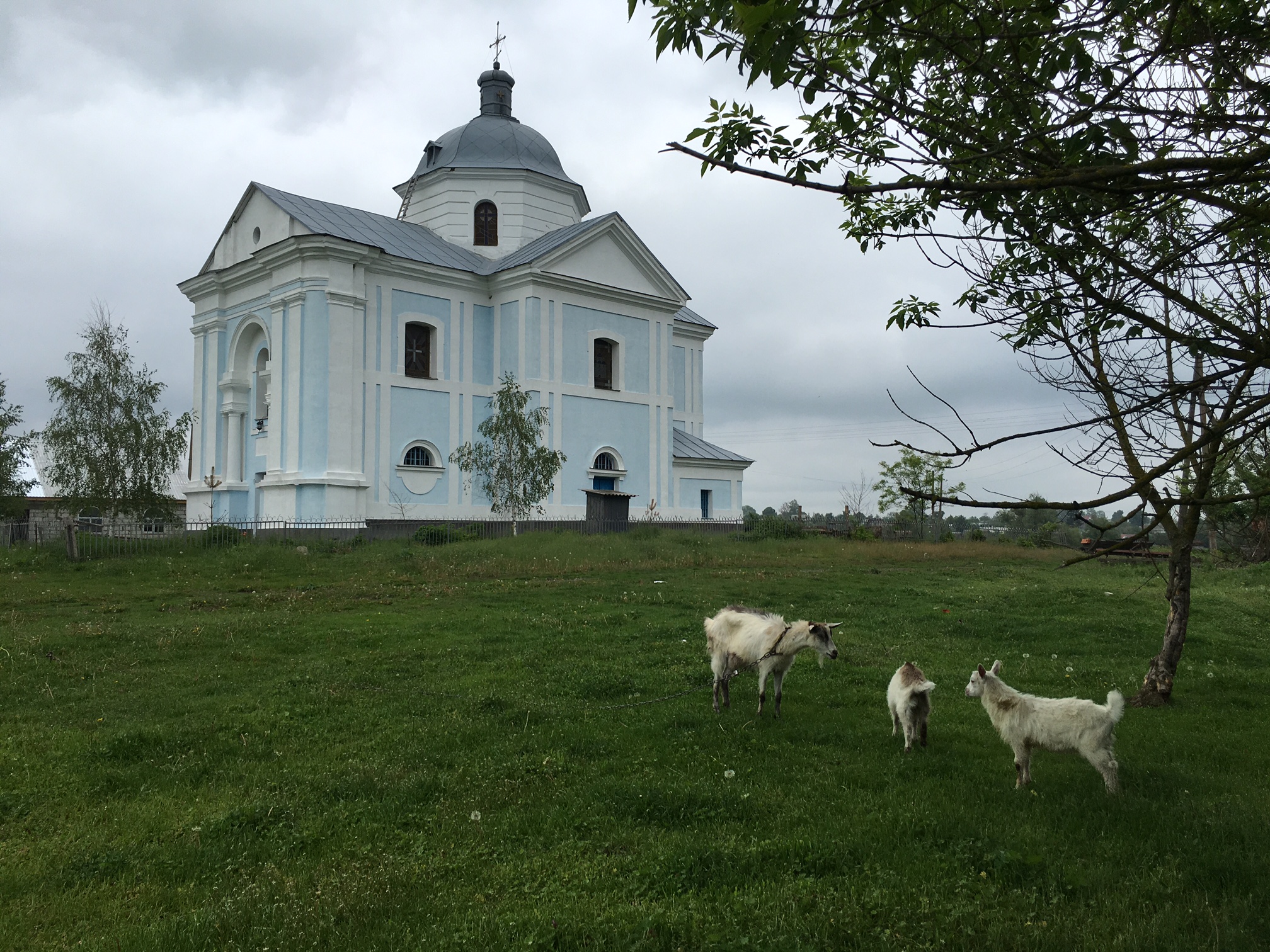 Die Barockkirche von Iwankiw im Schitomirer Gebiet (Ukraine)